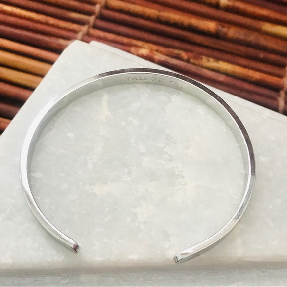 Talbots Silver Tone Bangle Grateful Loved Strong - Picture 9 of 9